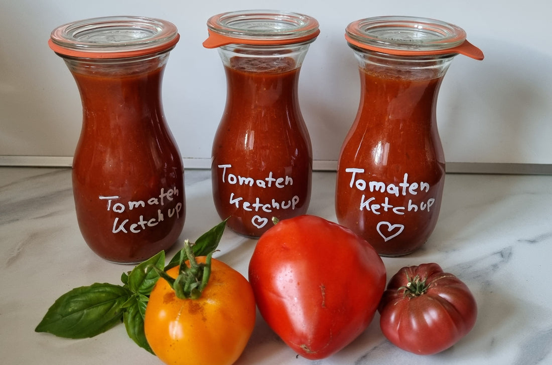 Tomatenketchup mit wenig Zucker