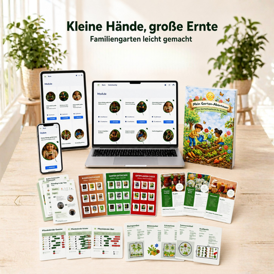 Gärtnenr mit Kindern Jahreskurs inkl. Bonusmaterialien und Gartentagebuch